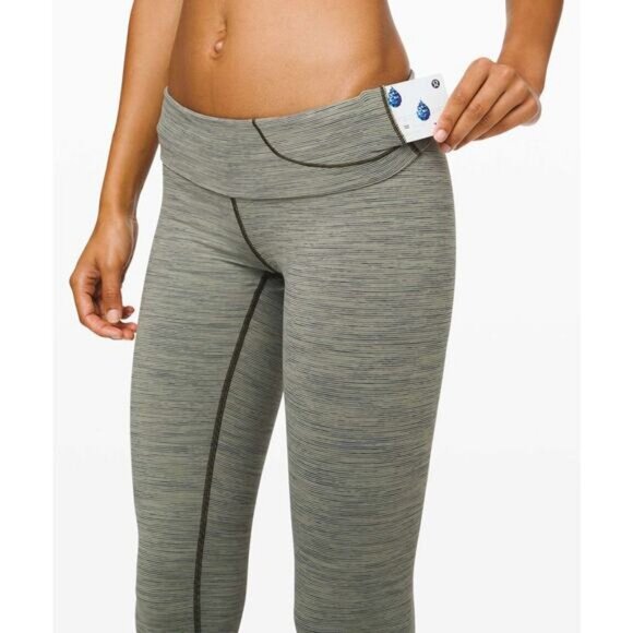 LULULEMON Wunder Under High Rise Tight 28" 6 Wee Are From Space Sage Dark Olive - Picture 3 of 10